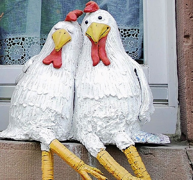 Hhner im Niedereggener Weiherweg drfen sein.   | Foto: Klaus Brust