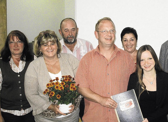 Der neue Brunlinger SPD-Vorstand (von...l, Ilse Heinrich und Marlen Heinrich.   | Foto: Maier