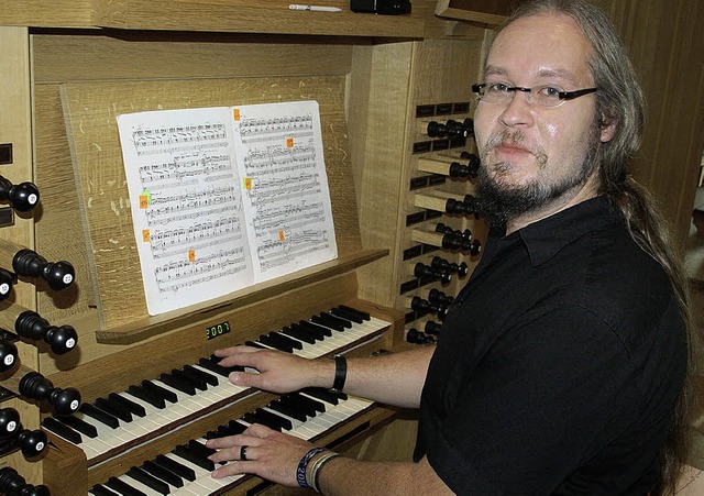Mit dem Orgelkonzert von Frank Rieger ...standesgeme musikalische Wrdigung.   | Foto: Hrvoje Miloslavic