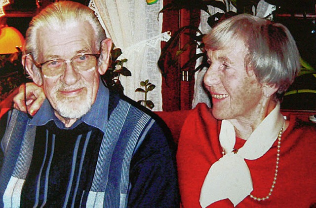 Diamantene Hochzeit feiern heute Joach...-Heinz und Gabriele von Hopffgarten.    | Foto: Georg Diehl