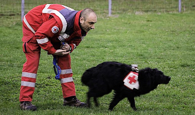 Bei einer Rettungshundeprfung des Rot...h zwei Teams aus dem Hochschwarzwald.   | Foto: privat