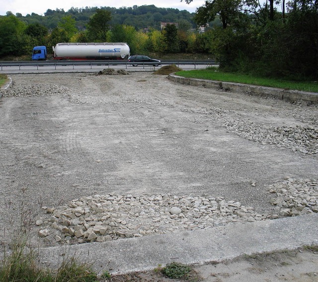 Ein Teilbereich der Nato-Rampe in Bad ...nd Bumen knftig abgeschirmt werden.   | Foto: Jutta Schtz