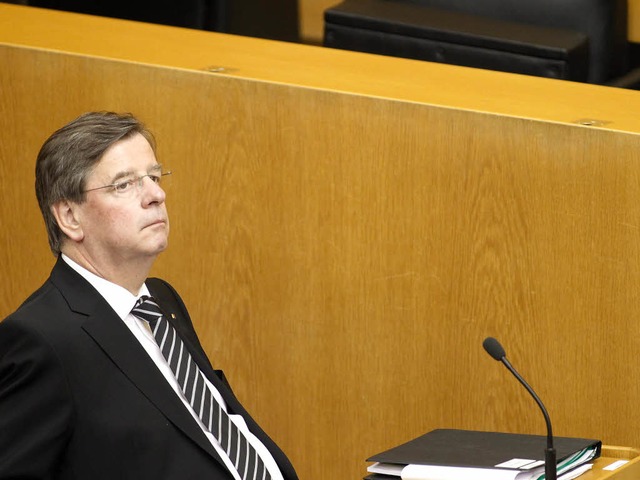 Nach dem EnBW-Urteil unter Druck: Ex-F...ndtagsprsident  Willi Stchele (CDU). 