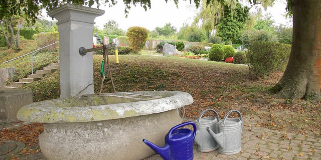 Auf dem tlinger Friedhof soll ein neu...schaftsurnenfeld eingerichtet werden.   | Foto: Frey