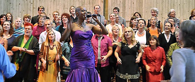 Gospel- und Soulsngerin Adrienne Morg... Konzert in der evangelischen Kirche.   | Foto: Privat
