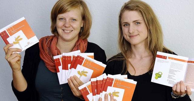 Wegweisend: Hanne Kastner (links) und Alina G.   | Foto: Ingo Schneider