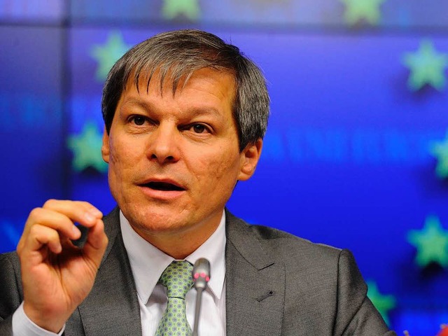 Agrarkommissar Dacian Ciolos plant meh...ngen in der EU-Landwirtschaftspolitik.  | Foto: AFP