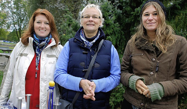 Die Erzieherinnen Karin Braun, Barbara...agieren sich fr das Dahshur-Projekt.   | Foto: Gertrude Siefke