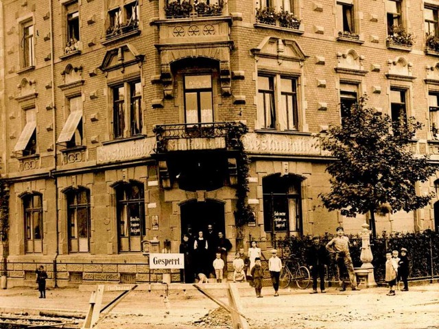 Das Haus &#8222;Zum Funkeneck&#8220; in einer Aufnahme aus dem Jahr 1912.  | Foto: Manfred Gallo