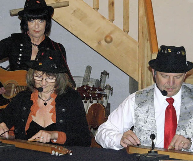 Das Trio pinettes des Vosges bezauber...er Tradition ihrer alter Instrumente.   | Foto: Karin Steinebrunner