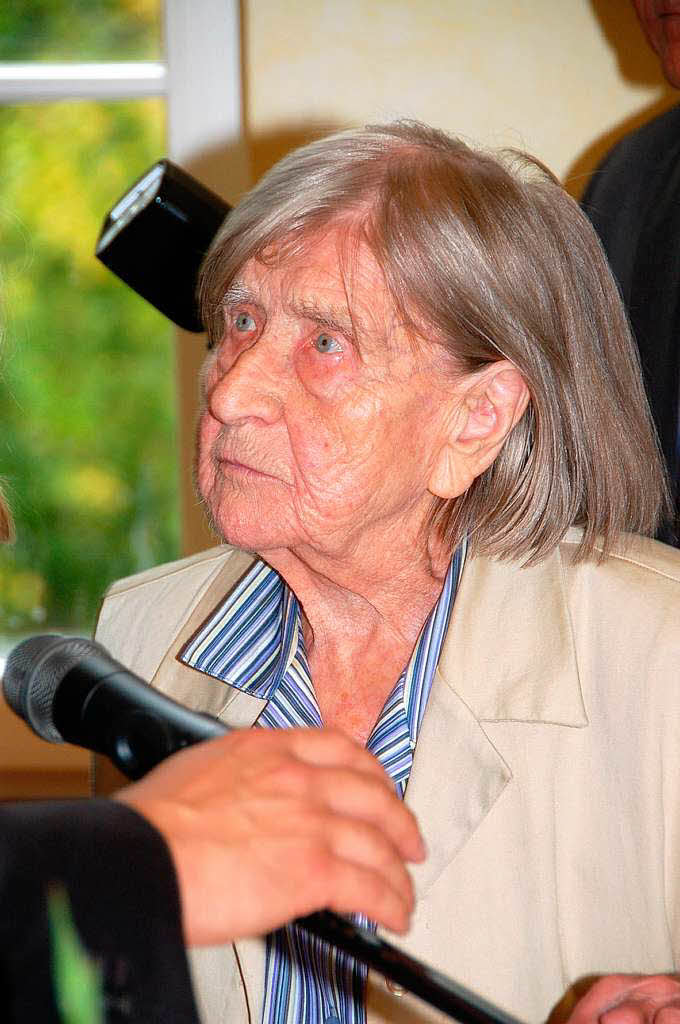 Maria Gollmer, 100 Jahre alt, erzhlte ber ihre Kontakte mit Polen