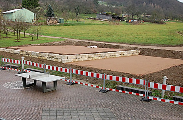 Wittlingen hat 2010 einiges realisiert...derem ein Spielfeld hinter der Schule   | Foto: Frey
