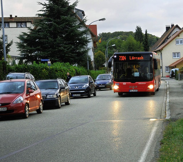 Um einen ungehinderten Verkehrsfluss z...ei Ausweichstellen geschaffen werden.   | Foto: D. Hirschberger