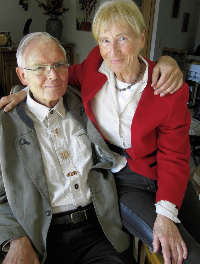 Seit 50 Jahren ein gutes Team: Edith und Eckhard Lade.   | Foto: Susanne Filz