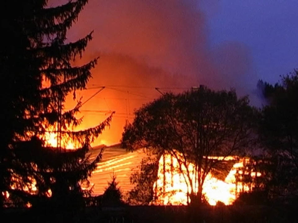 Sägewerk in Peterzell wird Raub der Flammen  | Foto: Kamera 24.tv