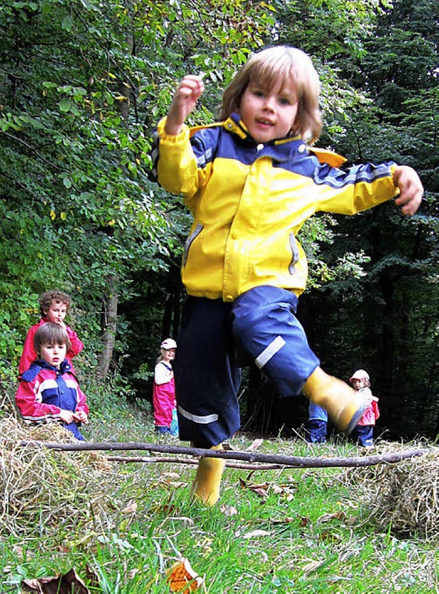 Mit Schwung ging&#8217;s in Nordweil in die Waldwoche.  | Foto: Reiner Merz