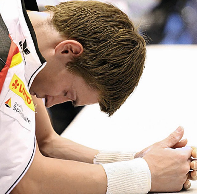 Philipp Boy war nach dem Finale enttuscht.  | Foto: dpa