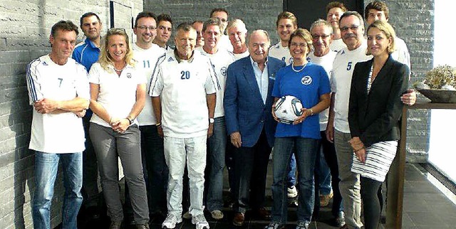 Gruppenbild mit Prsident: Die SVW-Abordnung in Zrich  | Foto: privat