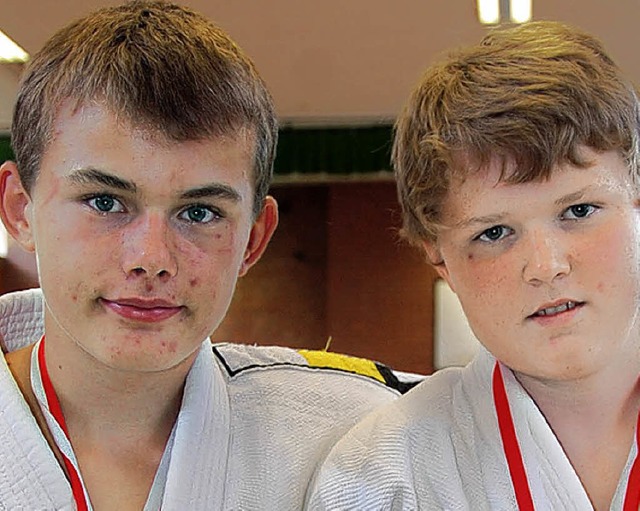 Starke Judokas: Patrick Zalewski (links) und Valentin Weber   | Foto: Frey