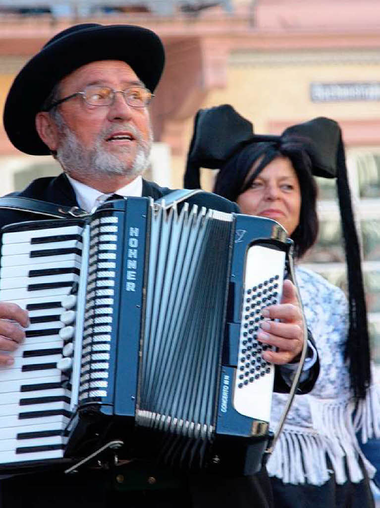 Auch Musikanten waren dabei.