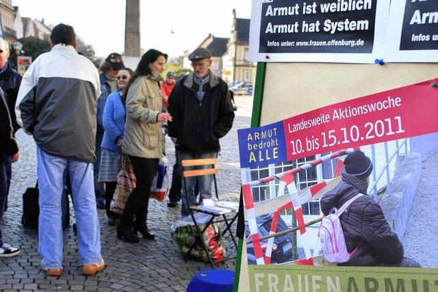 Proteste gegen die Frauenarmut