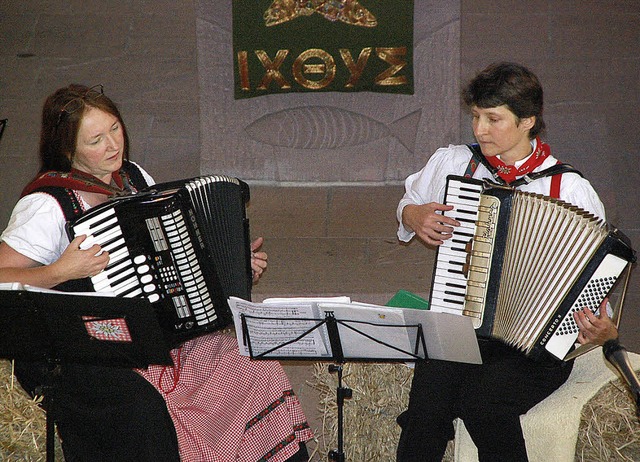 Das Duo &#8222;Brillant&#8220; lud zum... evangelische Kirche nach Weisweil ein 