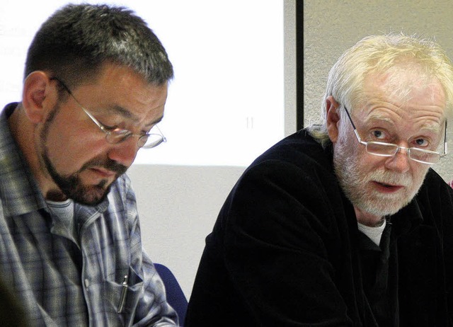 Roland Baumgartner (rechts) ist wieder...ermeister Hubert Strittmatter (links).  | Foto: Archivfoto: Katja mielcarek