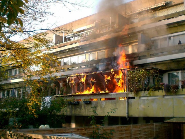 Das Feuer war schnell unter Kontrolle.  | Foto: Feuerwehr