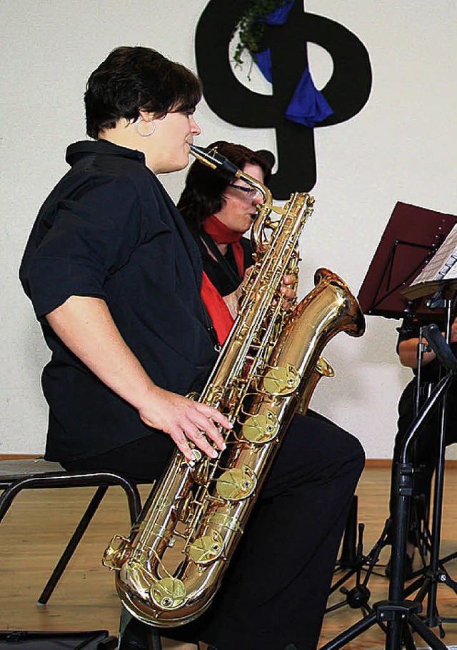 Ein musikalischer Hhepunkt beim Wallburger Weinfest: das Sax for 4 and more.  | Foto: Decoux-KonE