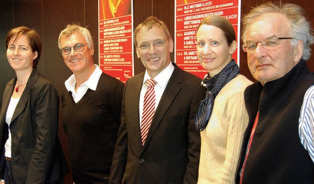 Im Gleichklang: Jacqueline Plum, Marku...rkasse) und Helmut Brgel (von links).  | Foto: willi adam