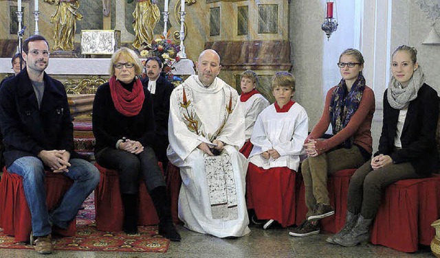 Glaubensgesprche an Stelle der Predig... Pfaff,Christine Balduin (von links).   | Foto: Eberhard Weiss