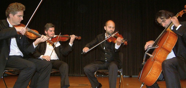 Das Quartetto di Cremona erffnete mit...ckinger Kammermusikabende im Kursaal.   | Foto: Roswitha Frey