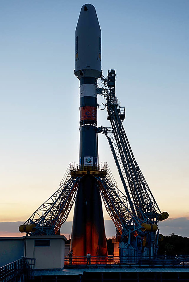 Russische Trgerrakete Sojus  mit zwei Galileo-Satelliten    | Foto: dapd