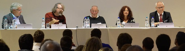 Auf dem Podium informierten (von links...bine Grtler und Sebastian Feichtmair   | Foto: Martina Weber-Kroker