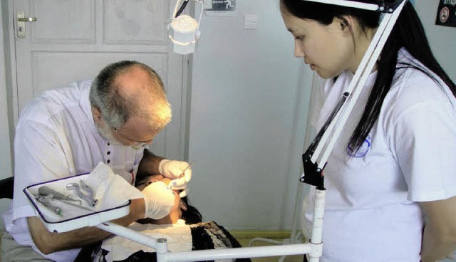 Mathias Rasch war fr Zahnrzte ohne Grenzen in der Mongolei.   | Foto: Privat