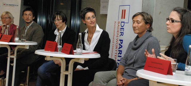 Stellten ihre Bildungsleitlinien dar (...tschneider von der Montessori-Schule.   | Foto: Gertrude Siefke