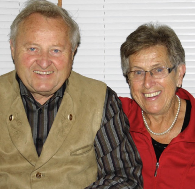 Sind seit 50 Jahren verheiratet: Erika und Ludwig Jehle.  | Foto: a. Bhm