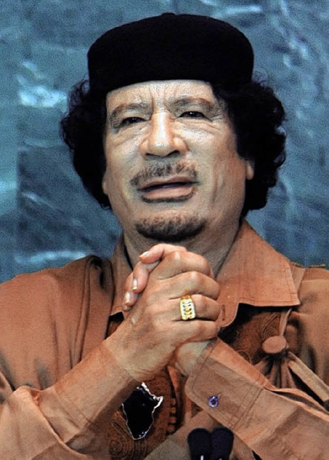 Gaddafi vor der UNO  | Foto: dpa