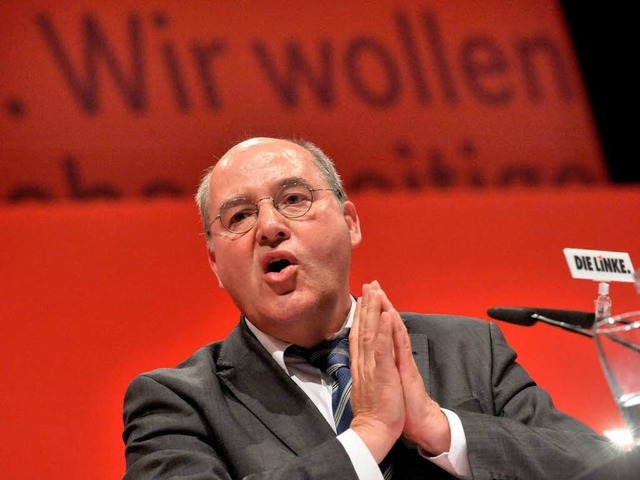 Der Fraktionsvorsitzende der Partei die Linke im Bundestag, Gregor Gysi.  | Foto: dpa