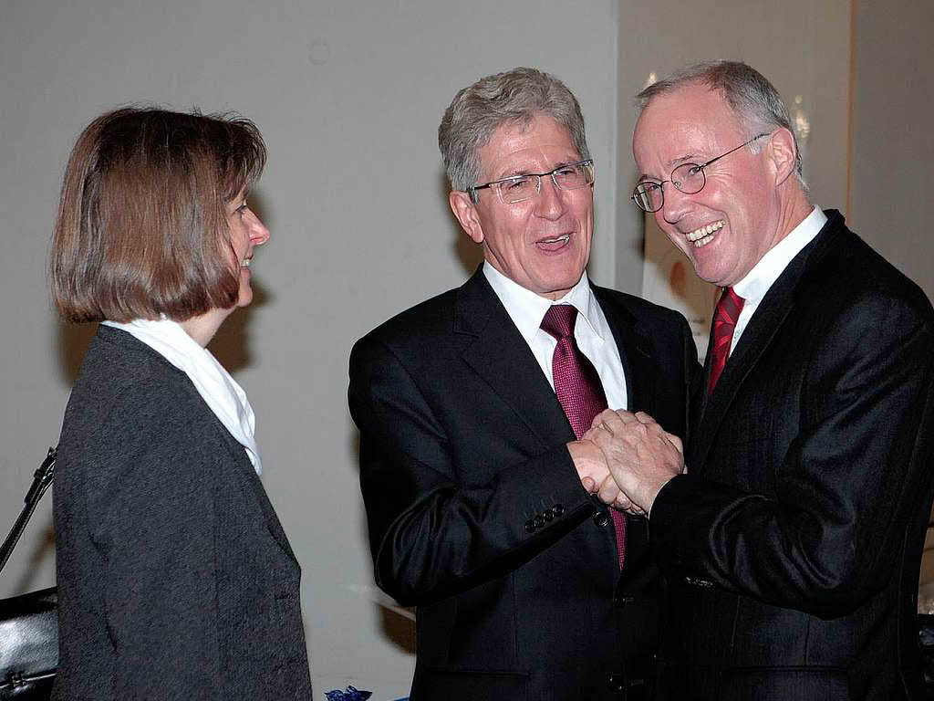 Glckwnsche berbrachte Christoph Jopen, Erster Brgermeister in Offenburg  OB Wolfgang G. Mller und seiner Gattin Elke Oberg.