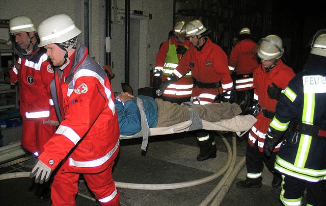 Mit den Caritas-Werksttten hatte sich...r einen der &#8222;Verletzten&#8220;.   | Foto: Helmut Hassler