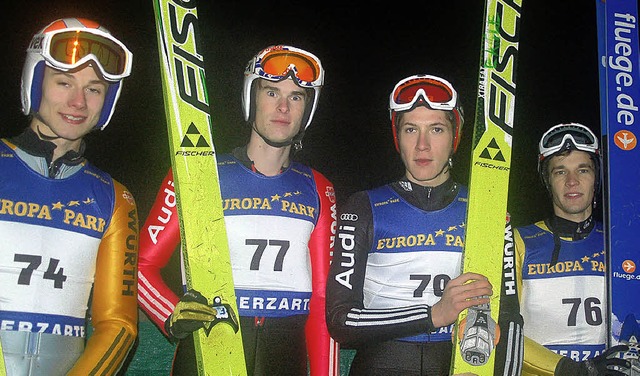 Mit der Tageshchstnote siegte der 19-.... Nico Faller (rechts) wurde Fnfter.   | Foto: Helmut Junkel