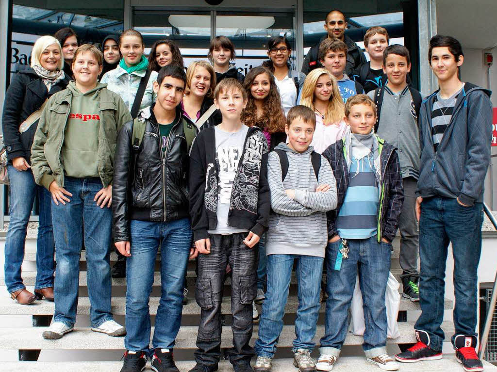 Die Klasse 8b der Johann-Heinrich-von-Landeck-Schule Bad Krozingen.