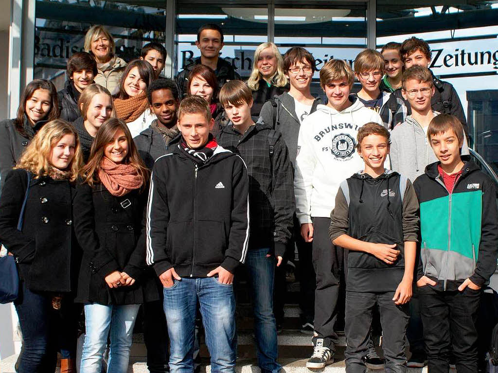 Die Klasse 9a des Kreisgymnasiums aus Bad Krozingen.