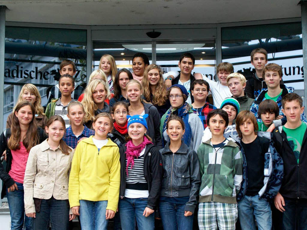Die Klasse 8a des Kepler-Gymnasiums aus Freiburg.
