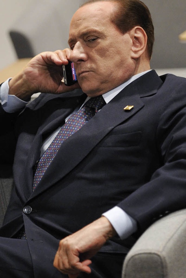 Unter Druck: Italiens Regierungschef Silvio Berlusconi  | Foto: AFP
