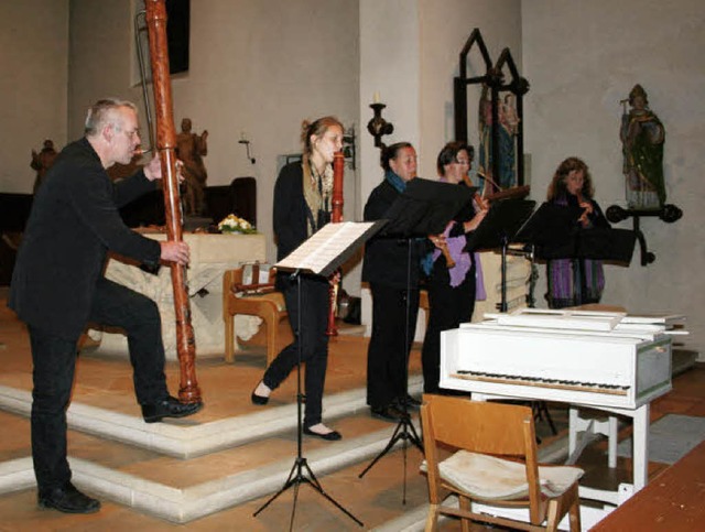 Flten verschiedenster Gren und Kln...ngener Kirche Sankt Leodegar zu hren.  | Foto: Martina Faller