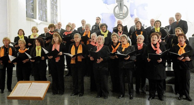 Die Chorgemeinschaft Lahr singt fr den guten Zweck.   | Foto: Wolfgang Knstle