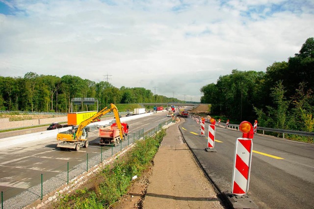 Es geht voran: Der Ausbau der Autobahn...nd Baden-Baden ist zur Hlfte fertig.   | Foto: archivfoto: rderer