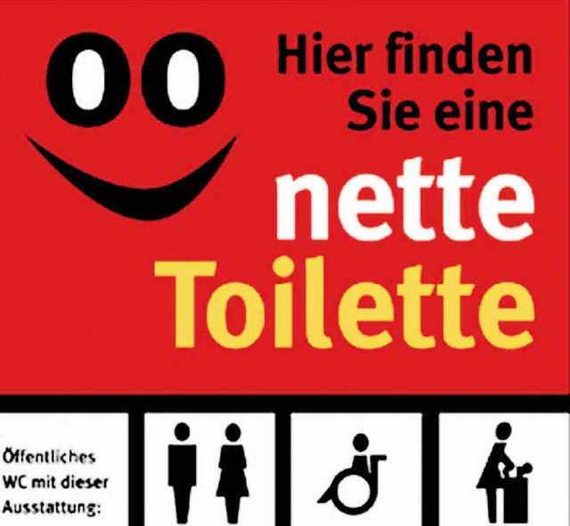 Das Logo besagt: auf dieser Toilette  ist jeder willkommen.   | Foto: BZ